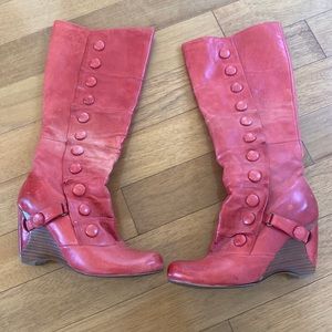 Miz Mooz Siri boots, red, size 8